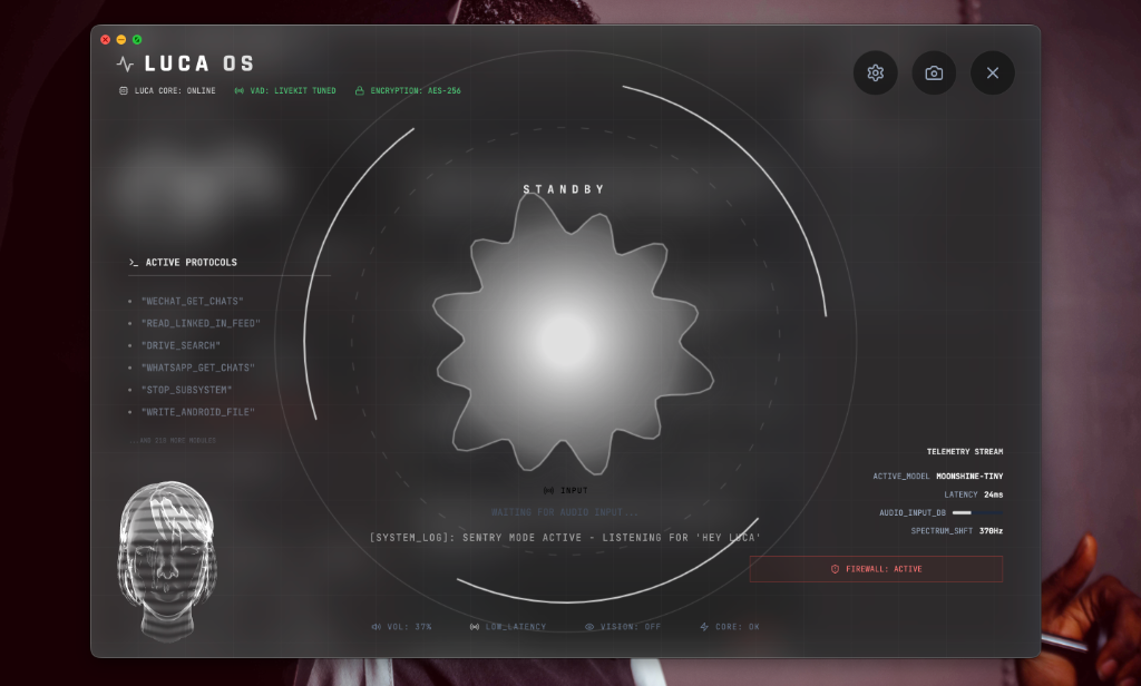 Luca VoiceHUD Overlay